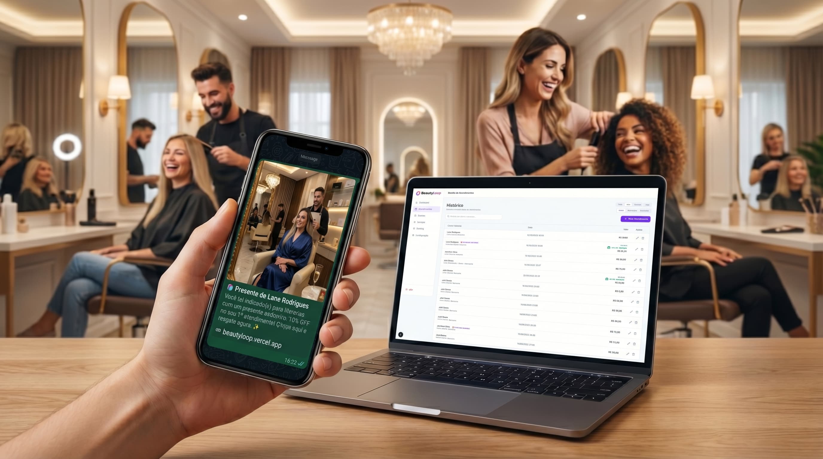 BeautyLoop Hero Background